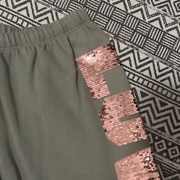 Pink Sequin Joggers - Picture 2 of 4